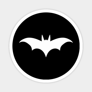 Bat silhouette (white print) Magnet